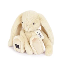 Histoire d'Ours Les Lapins^Peluche lapin écru - vanille - LE LAPIN - 32 cm