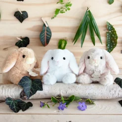 Histoire d'Ours Les Lapins|Autres Animaux De La Ferme^Peluche Lapin - Modèle - 17 cm