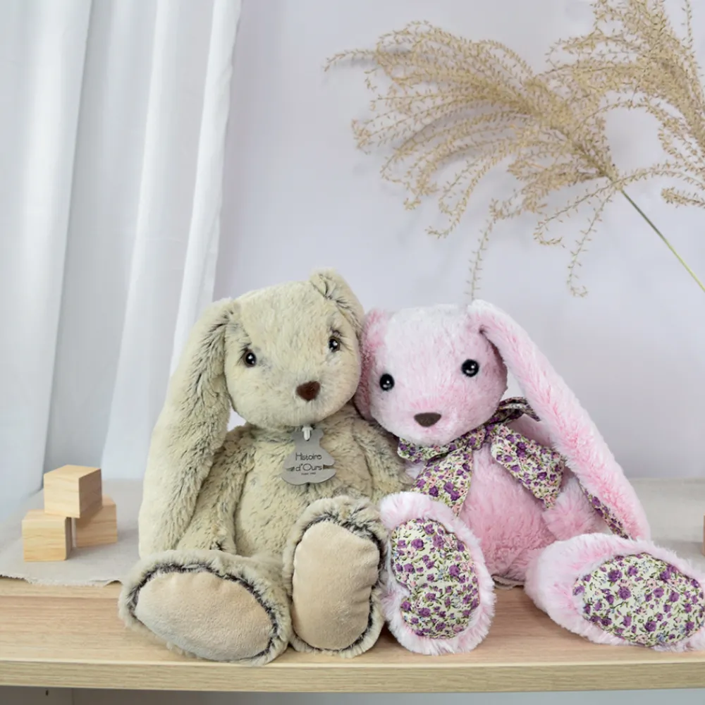 Histoire d'Ours Les Lapins^Peluche Lapin - 40 cm