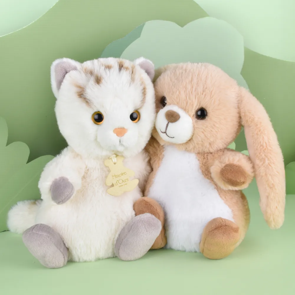Histoire d'Ours Les Lapins|Autres Animaux De La Ferme^Peluche lapin - 20 cm