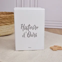 Histoire d'Ours Les Doudous®|Les Lapins^Peluche Lapin Blanc - 40 cm