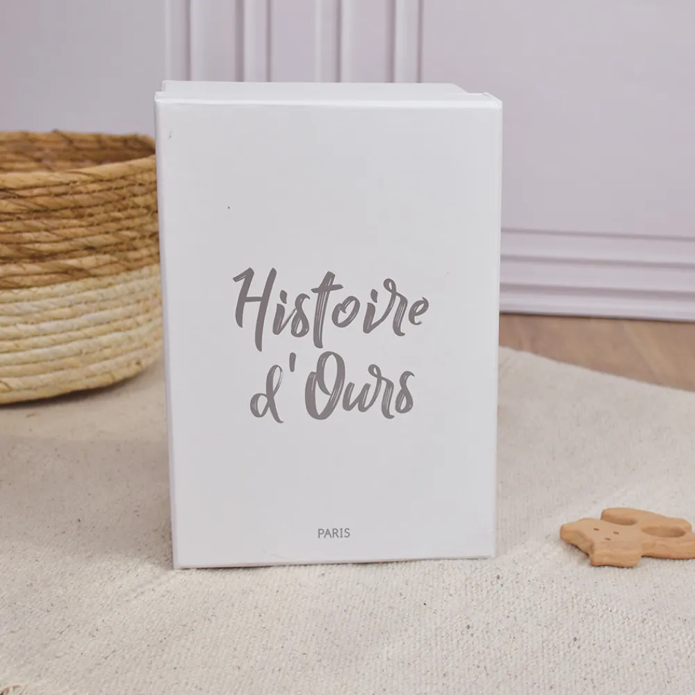 Histoire d'Ours Les Doudous®|Les Lapins^Peluche Lapin Blanc - 40 cm