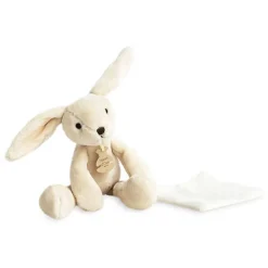Histoire d'Ours Les Lapins|Les Doudous®^Peluche Lapin ivoire Avec Doudou - 30 cm