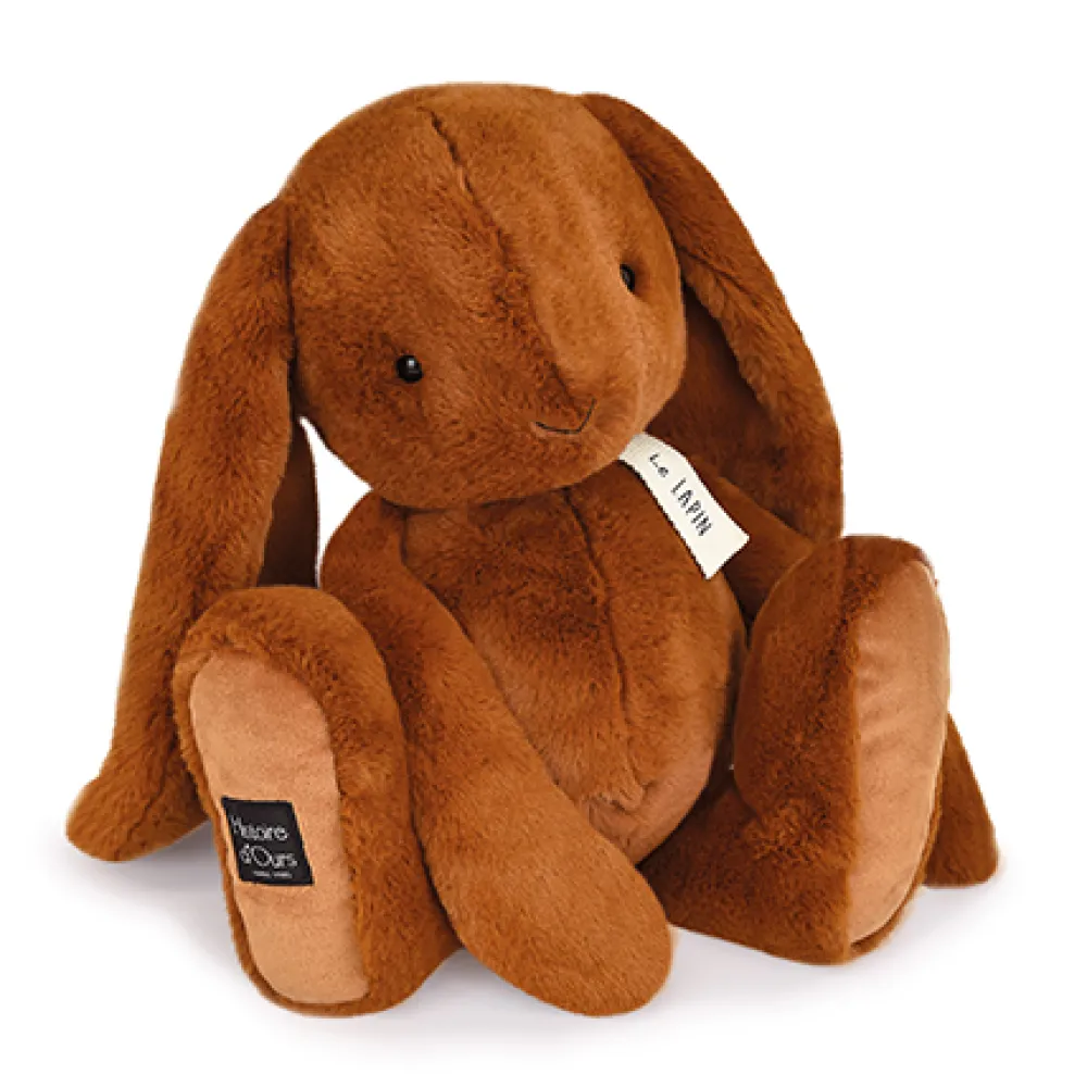 Histoire d'Ours Les Lapins|Les Peluches Géantes^Peluche lapin marron capuccino - LE LAPIN - 50 cm