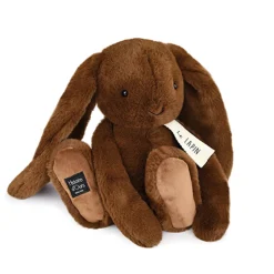 Histoire d'Ours Les Lapins^Peluche lapin marron fonçé - Café - LE LAPIN - 32 cm
