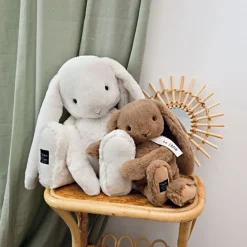 Histoire d'Ours Les Lapins^Peluche lapin marron Noisette - LE LAPIN - 32 cm
