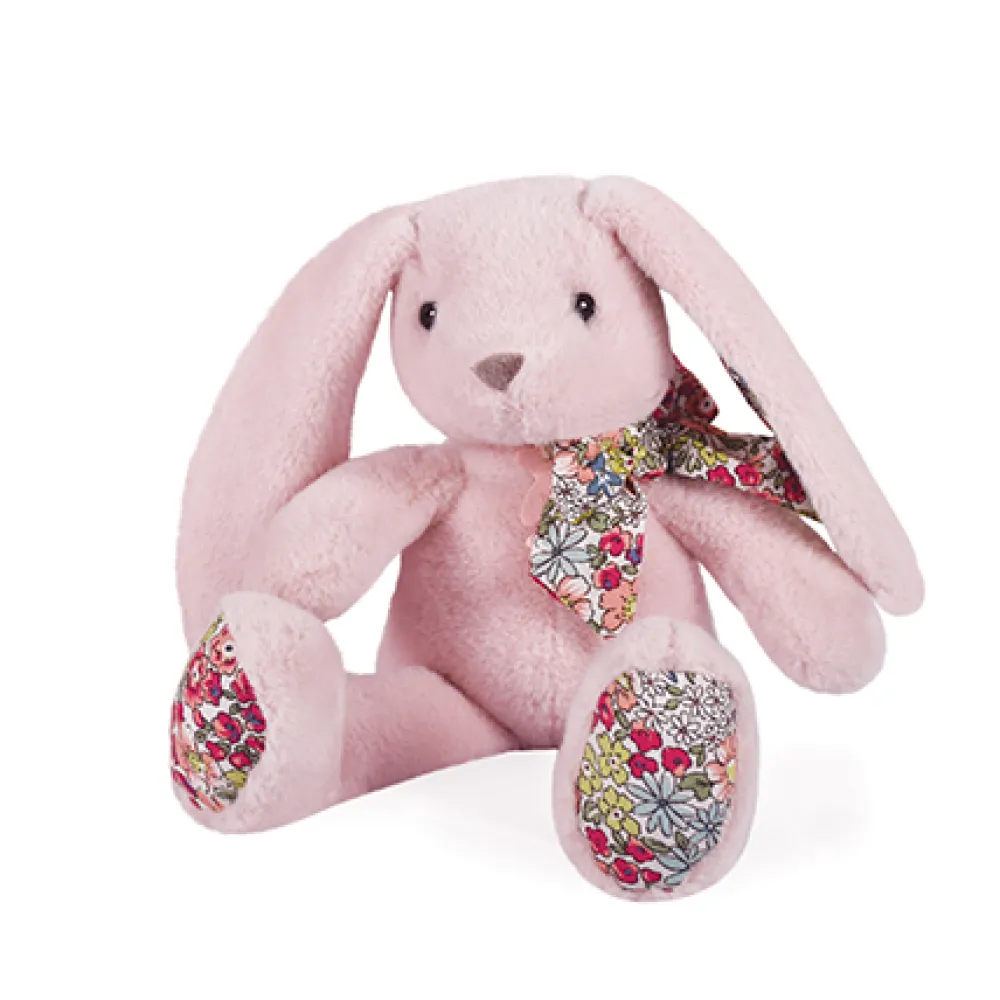Histoire d'Ours Les Lapins^Peluche Lapin Rose - 25 cm - Copains Câlins