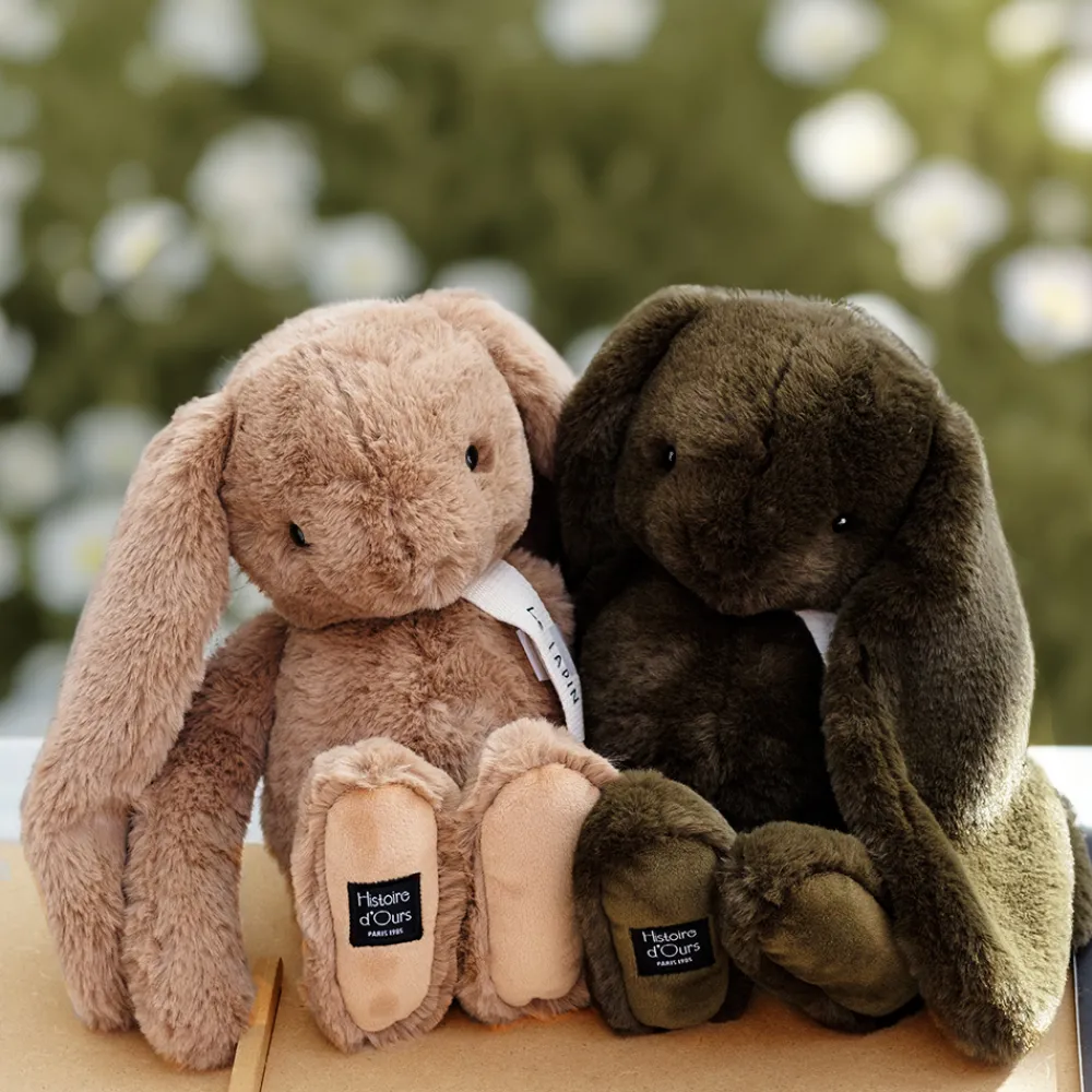 Histoire d'Ours Les Lapins^Peluche lapin - LE LAPIN - 32 cm