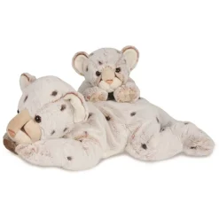 Histoire d'Ours Les Animaux Du Grand Froid^Peluche Léopard des neiges Beige - 30 cm