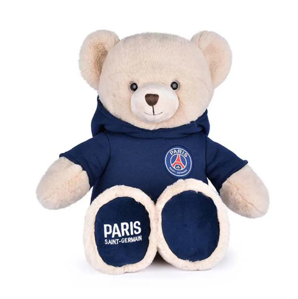 Histoire d'Ours Collection X Psg^Peluche officielle OURS PSG capuche - 35 cm