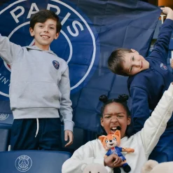 Histoire d'Ours Collection X Psg^Peluche officielle Ours PSG - Bandes Hechter -Maillot Champion- 23 cm