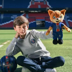 Histoire d'Ours Collection X Psg^Peluche officielle PSG - Mascotte Germain Le Lynx - 35 cm