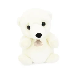 Histoire d'Ours Les Animaux Du Grand Froid^Peluche ours blanc assis - 20 cm