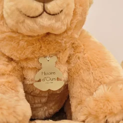 Histoire d'Ours Titours Et Bellydou^Peluche ours géant marron - Gros'Ours 65 cm