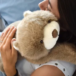Histoire d'Ours Peluches Bien-Être|Les Ours Et Cie^Peluche Ours marron lesté - 40 cm - Podcoll
