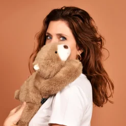Histoire d'Ours Peluches Bien-Être|Les Ours Et Cie^Peluche Ours marron lesté - 40 cm - Podcoll