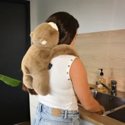 Histoire d'Ours Peluches Bien-Être|Les Ours Et Cie^Peluche Ours marron lesté - 40 cm - Podcoll