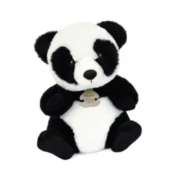 Histoire d'Ours Dans La Forêt Tropicale^Peluche panda assis blanc et - 20 cm