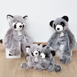 Histoire d'Ours Dans La Forêt Tropicale^Peluche Panda Gris - 40 cm