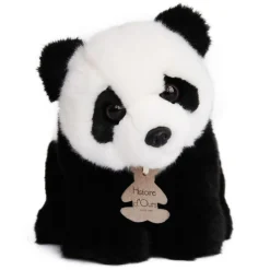 Histoire d'Ours Dans La Forêt Tropicale^Peluche Panda Noir & - 20 cm