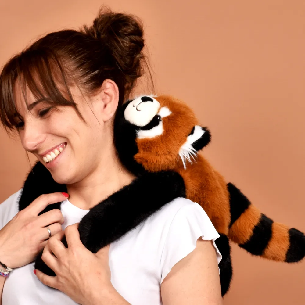 Histoire d'Ours Peluches Bien-Être|Dans La Forêt Tropicale^Peluche panda roux lesté - 40 cm - Podcoll