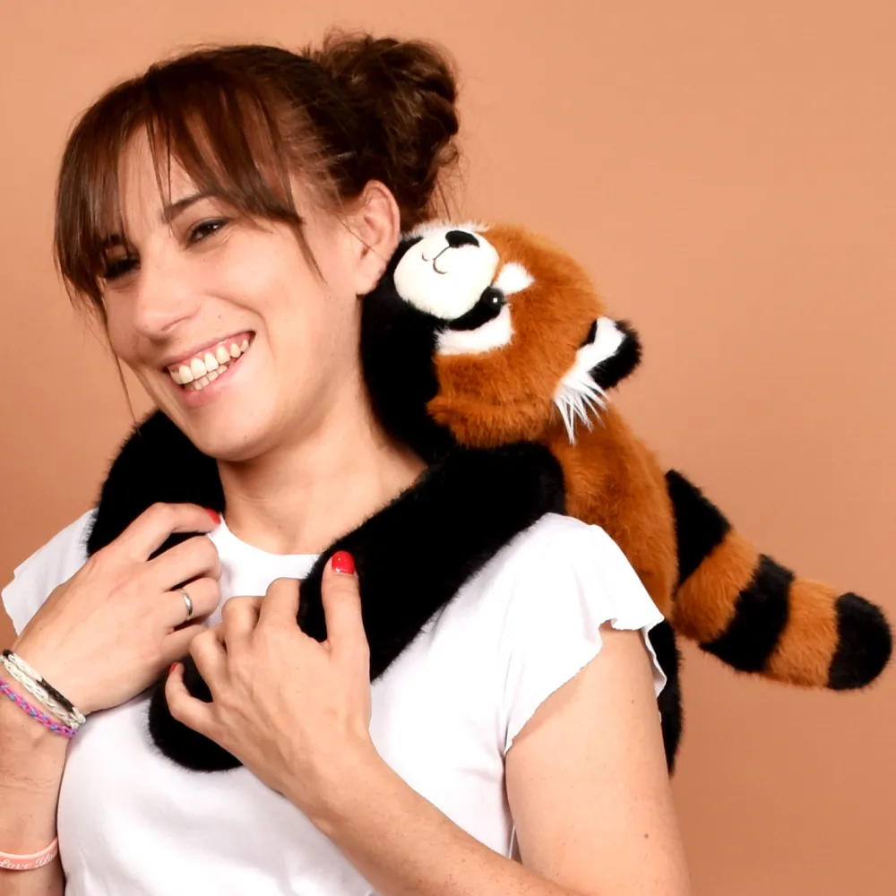 Histoire d'Ours Peluches Bien-Être|Dans La Forêt Tropicale^Peluche panda roux lesté - 40 cm - Podcoll