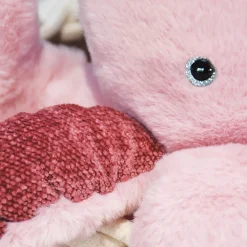 Histoire d'Ours Trésors Marins^Peluche Pieuvre Rose - 30 cm