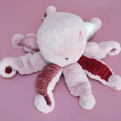 Histoire d'Ours Trésors Marins^Peluche Pieuvre Rose - 30 cm
