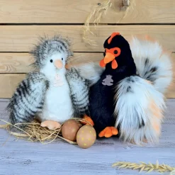 Histoire d'Ours Autres Animaux De La Ferme^Peluche Poule 