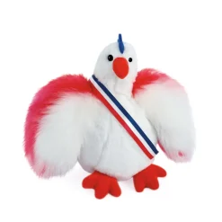 Histoire d'Ours Autres Animaux De La Ferme^Peluche poule he - 20 cm - Fabriquée en France