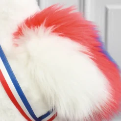 Histoire d'Ours Autres Animaux De La Ferme^Peluche poule he - 20 cm - Fabriquée en France