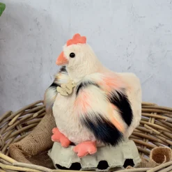 Histoire d'Ours Autres Animaux De La Ferme^Peluche poule "Poulette" - - 20 cm