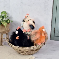 Histoire d'Ours Autres Animaux De La Ferme^Peluche poule "Poulette" - - 20 cm