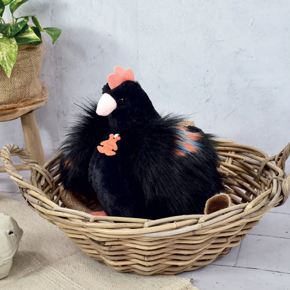 Histoire d'Ours Autres Animaux De La Ferme^Peluche poule "Poulette" - e - 28 cm