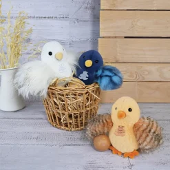 Histoire d'Ours Autres Animaux De La Ferme^Peluche poussin ( modèle aléatoire ) - 15 cm