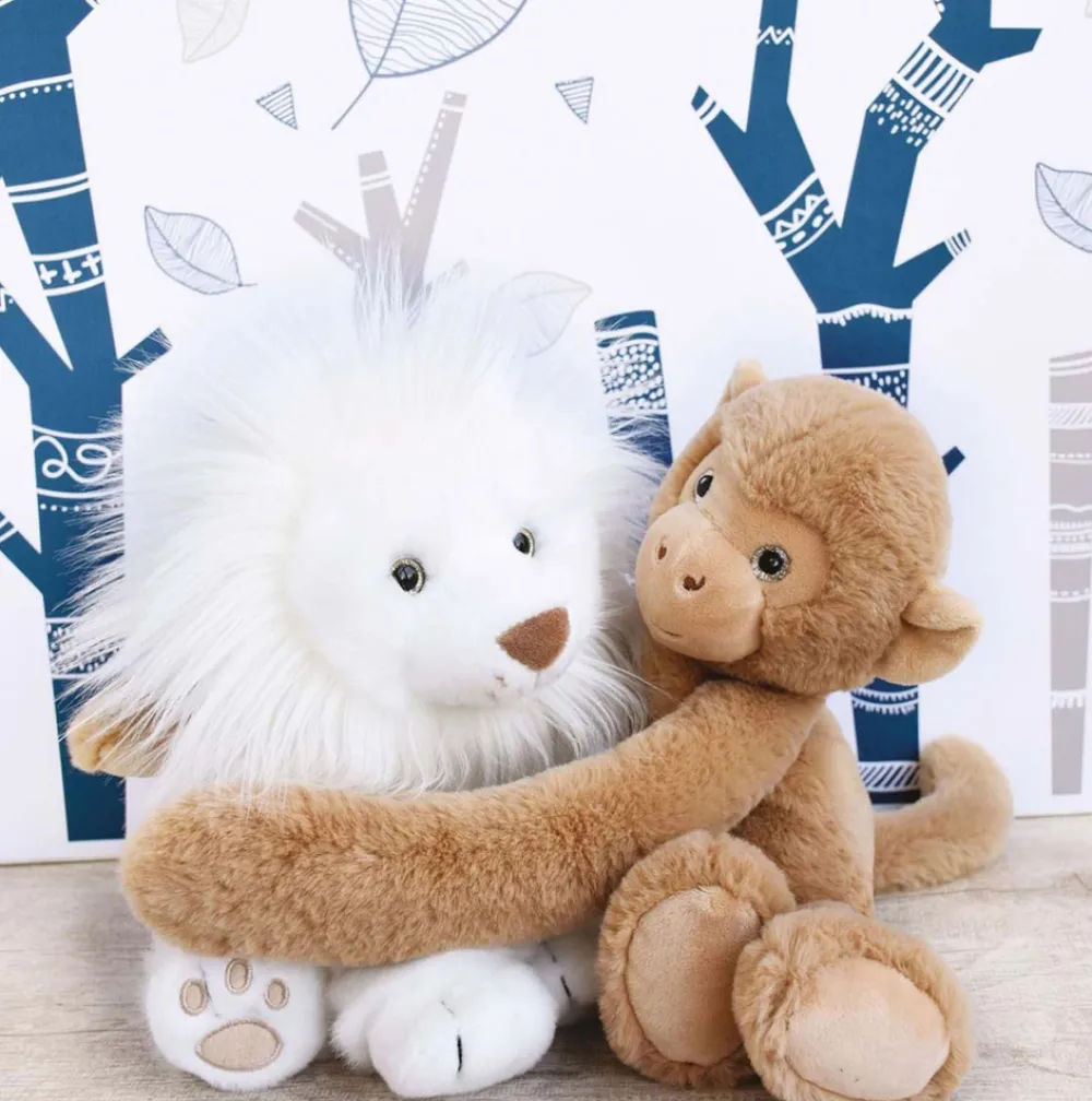 Histoire d'Ours Dans La Forêt Tropicale^Peluche Singe - Beige - 35 cm