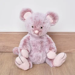 Histoire d'Ours Les Sweety Mousse^Peluche Souris Rose - 17 cm