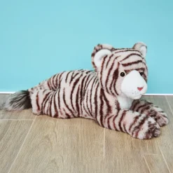 Histoire d'Ours Dans La Forêt Tropicale^Peluche Tigre Beige - 35 cm