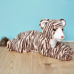 Histoire d'Ours Dans La Savane|Dans La Forêt Tropicale^Peluche Tigre géant Beige - 50 cm