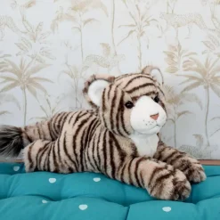 Histoire d'Ours Dans La Savane|Dans La Forêt Tropicale^Peluche Tigre géant Beige - 50 cm