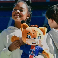 Histoire d'Ours Collection X Psg^Peluche XXL PSG Mascotte Officielle - Germain Le Lynx 50 cm