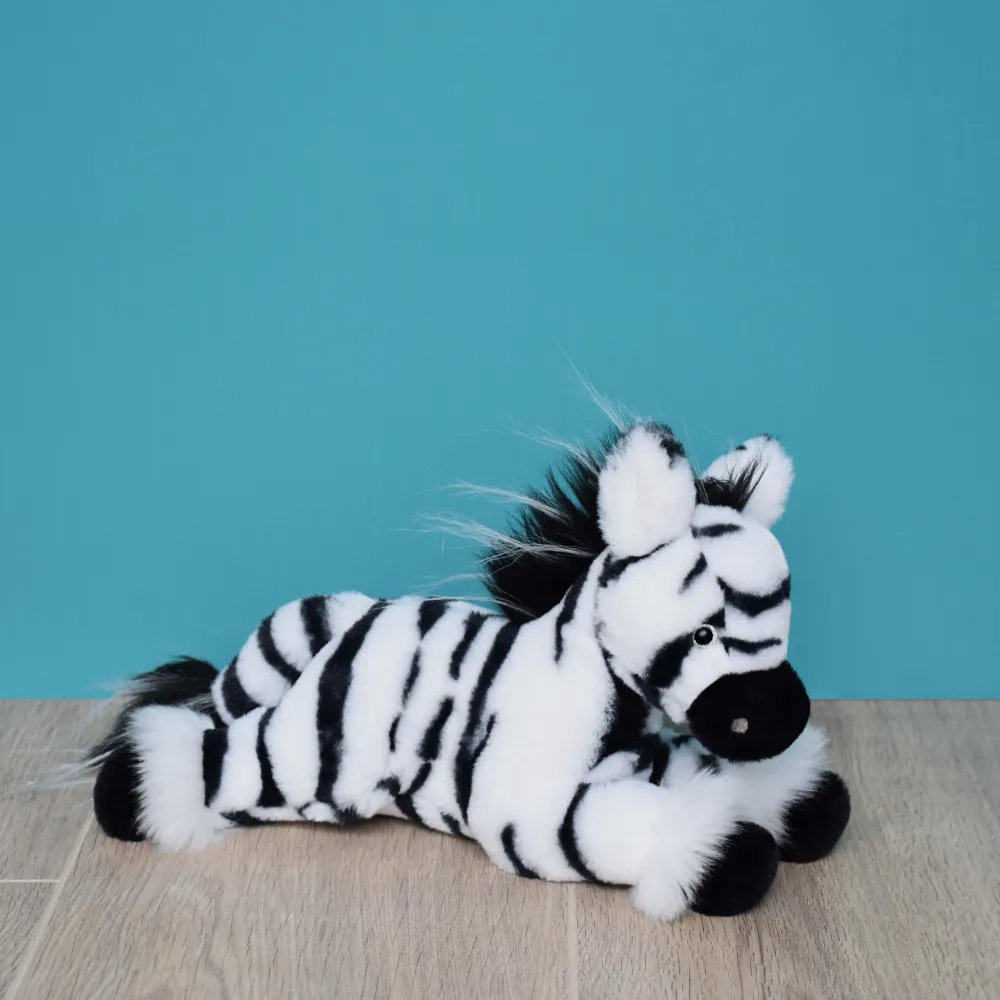 Histoire d'Ours Dans La Savane^Peluche Zèbre et noir - 25 cm