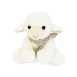 Histoire d'Ours Autres Animaux De La Ferme^Petite Peluche Agneau foulard - 14 cm
