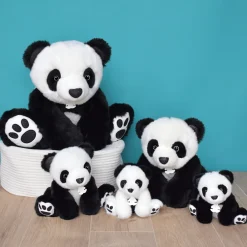 Histoire d'Ours Dans La Forêt Tropicale^Petite peluche Panda et blanc - 17 cm