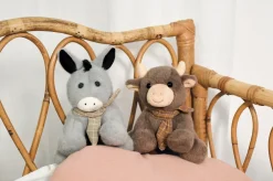 Histoire d'Ours Autres Animaux De La Ferme^Petite Peluche Vache foulard - 14 cm