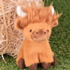 Histoire d'Ours Autres Animaux De La Ferme^Porte clé Peluche vache ecossaise - Puy du Fou - 15 cm