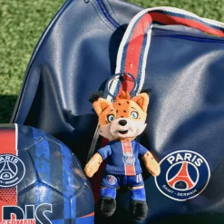 Histoire d'Ours Collection X Psg^Porte clé PSG - Mascotte Germain Le Lynx -15 cm