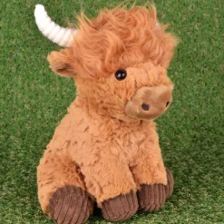 Histoire d'Ours Autres Animaux De La Ferme^Vache ecossaise en peluche - Puy du Fou - 20 cm